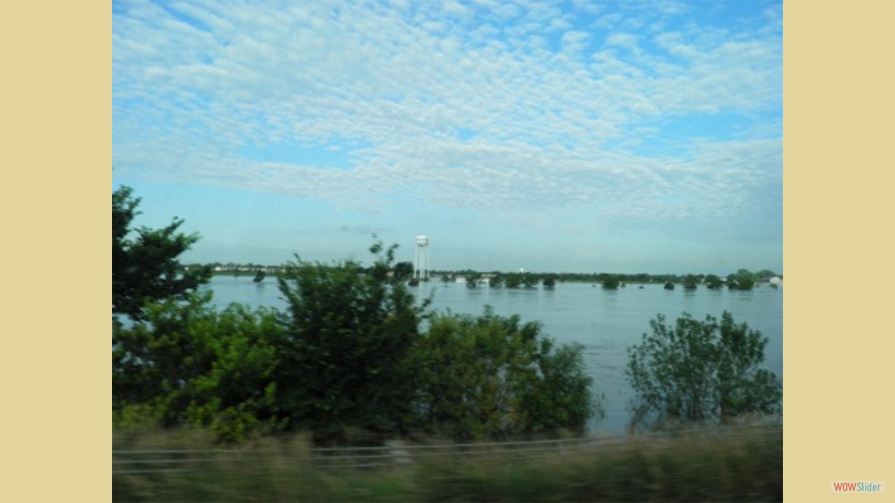 Mississippi river flooded