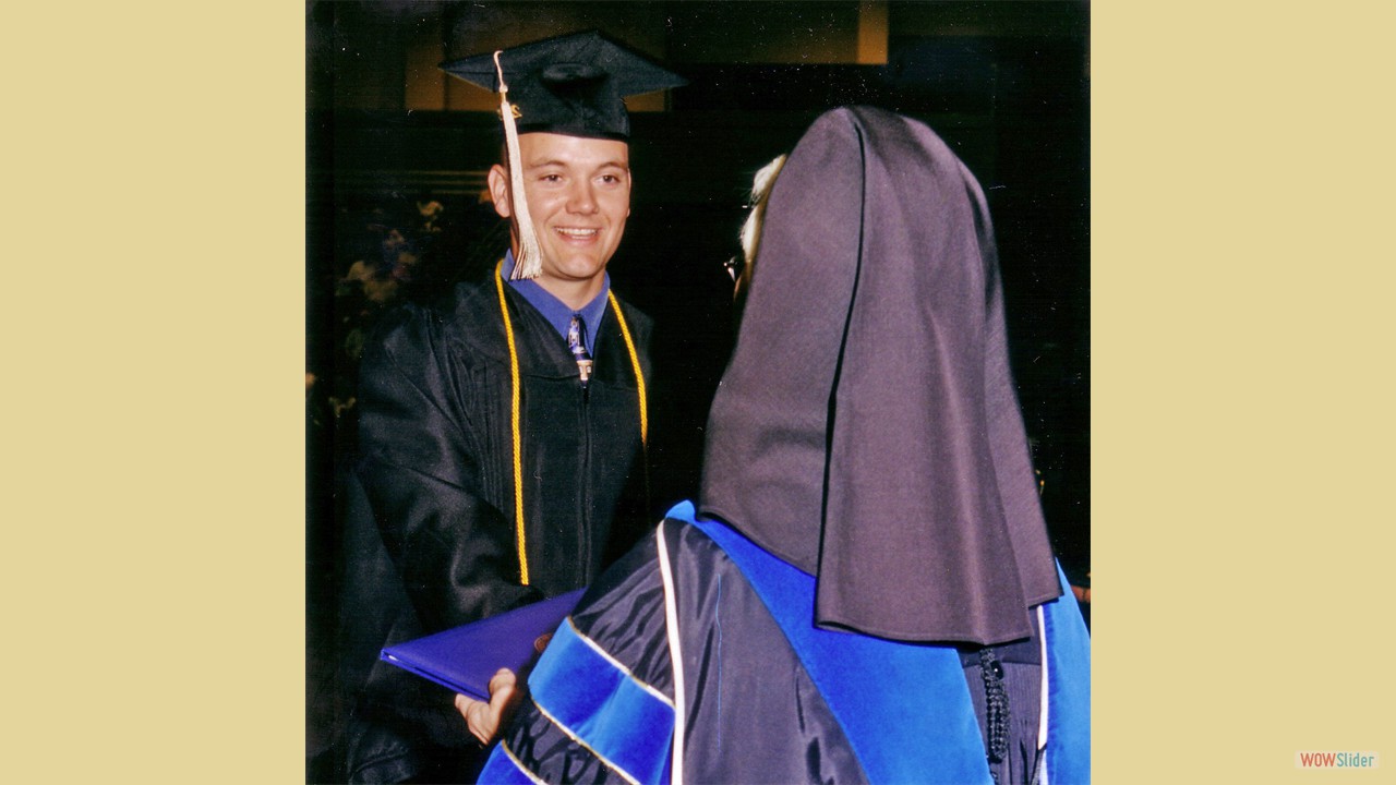 Eric Graduation from the University of St Francis