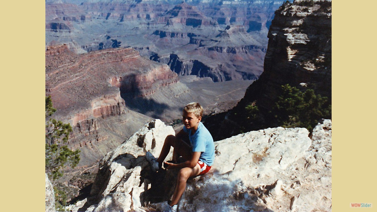 Eric at Grand Canyon
