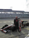 Bob with Logan Gonzolas and the Indy Car 2 seater