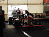 Panther Racing Garage after qualifying